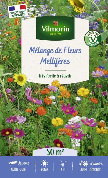 Mélanges de fleurs - Fleurs Mellifères - 50 m² - Mélange de fleurs - PACKAGING_RECTO